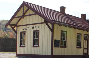 A picture of the Visitor Center in Matewan WV. They have some very interesting videos about the history of WV including Mine Wars and the Hatfield McCoy feud.  