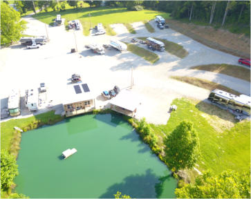 a great view of our stock pond
